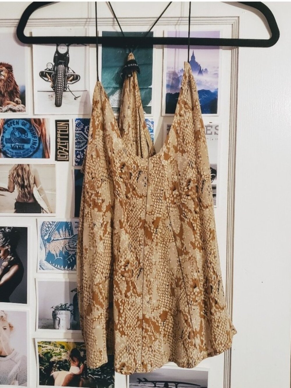 Snake print tank top
